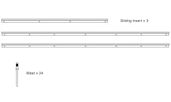SLIDING INSERT for LNT 280 Awning