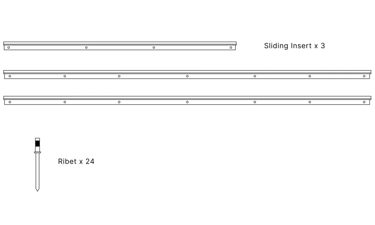 SLIDING INSERT for LNT 280 Awning